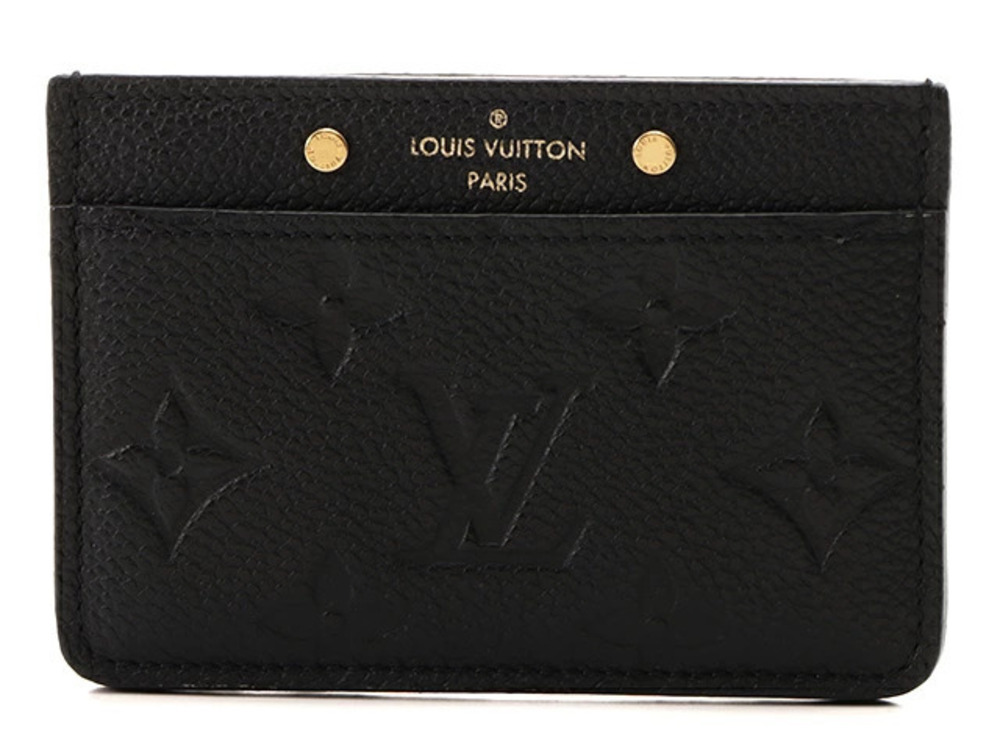 LOUIS VUITTON Portecarte Monogram Empreinte Noir Black